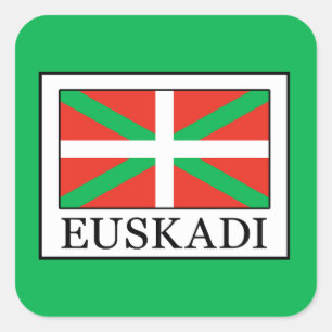 Euskadi Quadratischer Aufkleber