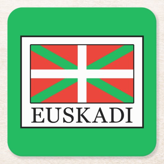 Euskadi Rechteckiger Pappuntersetzer (Vorderseite)