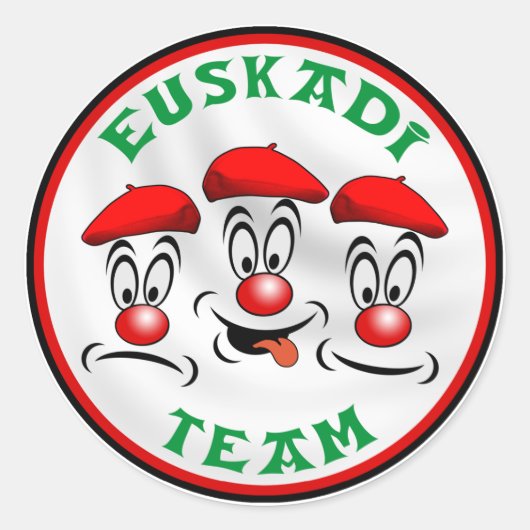 Euskadi-Team Runder Aufkleber (Vorderseite)