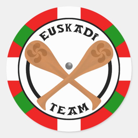 Euskadi-Teamaufkleber Runder Aufkleber (Vorderseite)