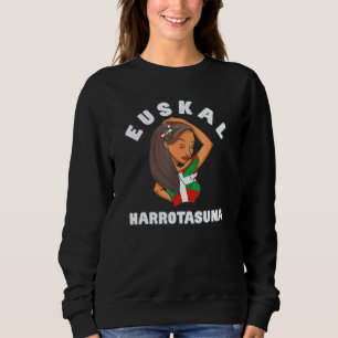 Euskal Harrotasuna País Vasco Baskische Flagge Sweatshirt