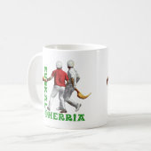 Euskal Herria: Baskisches Sport jai Alai Kaffeetasse (Vorderseite Links)