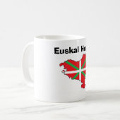 Euskal Herria Karten-Tasse Kaffeetasse (Vorderseite Links)