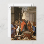 Eustache Le Sueur-Preaching of St. Paul at Ephesus Postkarte (Vorne/Hinten)