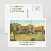 Eustis, FL - Fountain Inn - 1925 Postkarte (Vorne/Hinten)