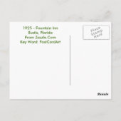 Eustis, FL - Fountain Inn - 1925 Postkarte (Rückseite)