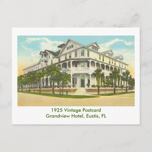 Eustis, FL - Grandview Hotel - 1925 Postkarte (Vorderseite)