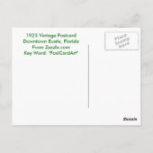 Eustis, FL - Magnolia Ave - 1925 Postkarte (Rückseite)