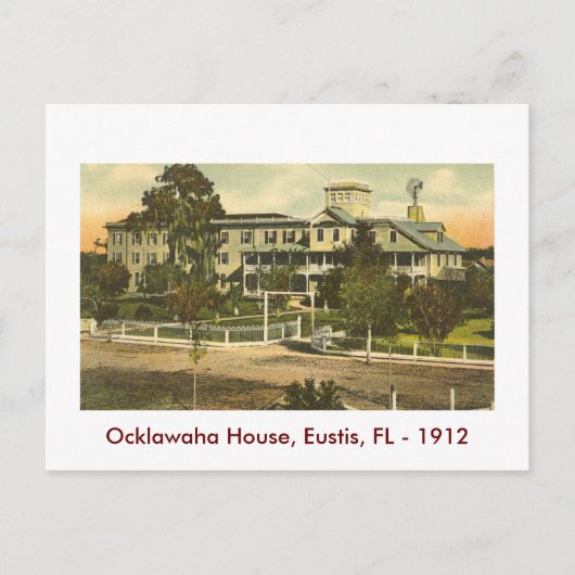 EUSTIS, FL.., Ocklawaha House, 1912 Postkarte (Vorderseite)