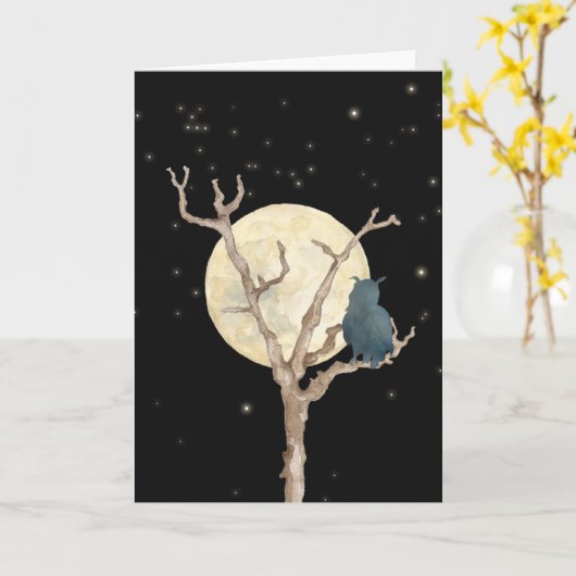 Euulenkarte Karte (Gelbe Blume)