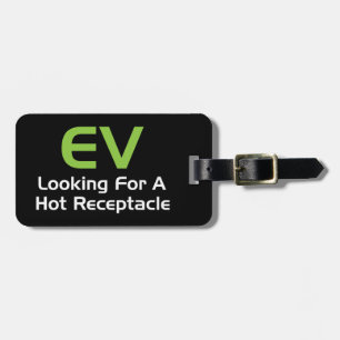 EV, das nach einem heißen Behälter sucht Gepäckanhänger