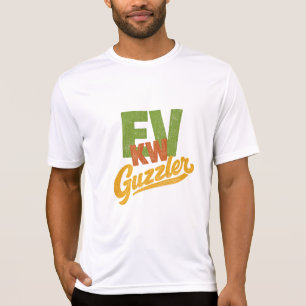 EV KW Guzzler Retro Elektrofahrzeug-Typografie T-Shirt