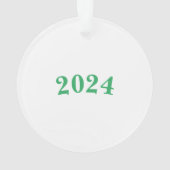 EV mit Fotonen Acrylschmuck Ornament (Rückseite)