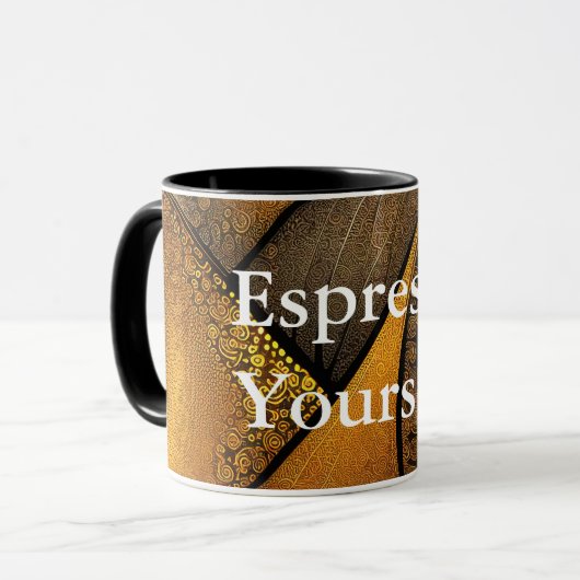 Eva 1 Abstract Design Combo-Tasse Tasse (Vorderseite Links)