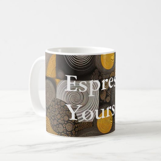 Eva 2 Abstract Design Classic Tasse (Vorderseite Links)