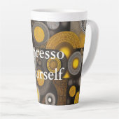 Eva 2 Abstract Design Latte Tasse (Rechte Ecke)