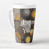 Eva 2 Abstract Design Latte Tasse (Linke Ecke)