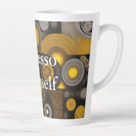 Eva 2 Abstract Design Latte Tasse