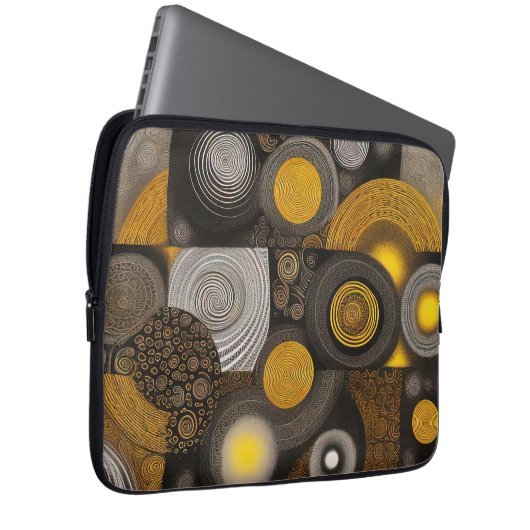 Eva 2 - Laptop-Fall für abstraktes Design Laptopschutzhülle (Vorne Rechts)