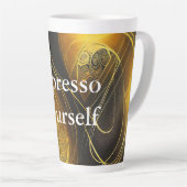 Eva 3 Abstract Design Latte Tasse (Rechte Ecke)