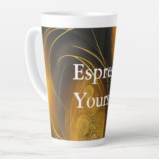 Eva 3 Abstract Design Latte Tasse (Linke Ecke)