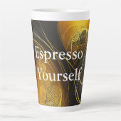 Eva 3 Abstract Design Latte Tasse (Vorderseite)