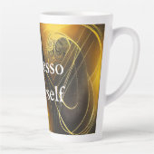 Eva 3 Abstract Design Latte Tasse (Rechts)