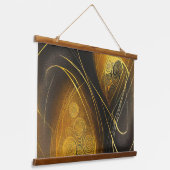 Eva 3 Abstract Design Wandteppich Mit Holzrahmen (Gewinkelt)
