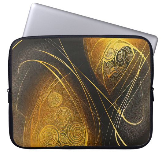Eva 3 - Laptop-Fall für abstraktes Design Laptopschutzhülle (Vorderseite)