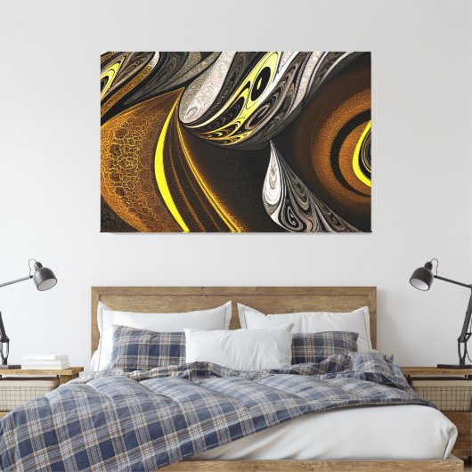 Eva 5 Abstract Design Canvas Print Leinwanddruck (Insitu (Schlafzimmer))
