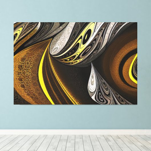 Eva 5 Abstract Design Canvas Print Leinwanddruck (Insitu (Holzboden))