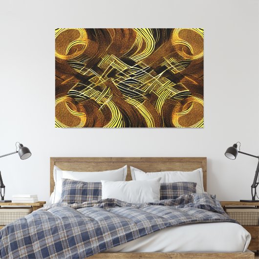 Eva 6 Abstract Design Canvas Print Leinwanddruck (Insitu (Schlafzimmer))