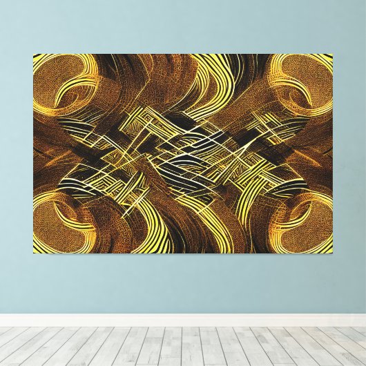 Eva 6 Abstract Design Canvas Print Leinwanddruck (Insitu (Holzboden))