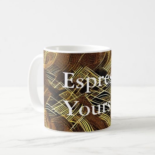 Eva 6 Abstract Design Classic Tasse (Vorderseite Links)