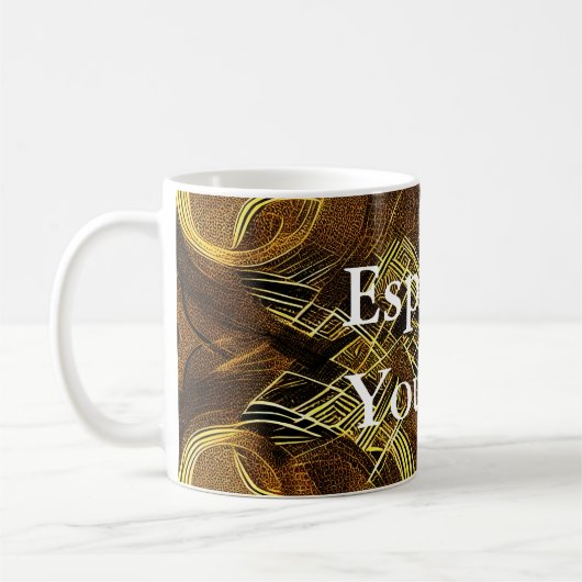 Eva 6 Abstract Design Classic Tasse (Links)
