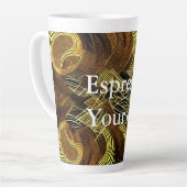 Eva 6 Abstract Design Latte Tasse (Linke Ecke)