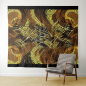 Eva 6 Abstract Design Tapestry Wandteppich (Beispiel (Horizontal))