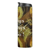 Eva 6 Abstract Design Thermal Tumbler Thermosbecher (Nach rechts gedreht)