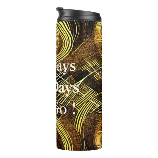 Eva 6 Abstract Design Thermal Tumbler Thermosbecher (Nach rechts gedreht)