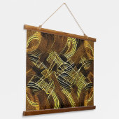 Eva 6 Abstract Design Wandteppich Mit Holzrahmen (Gewinkelt)