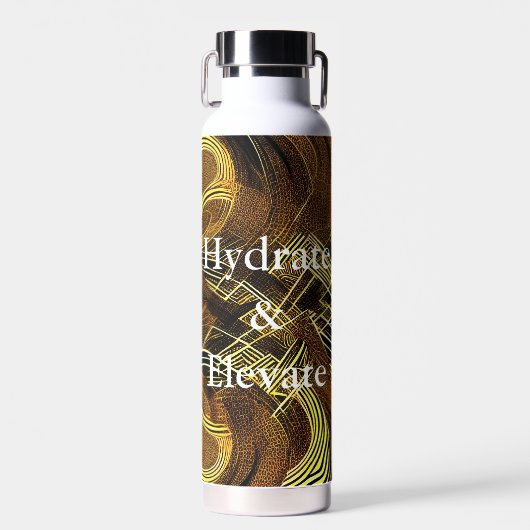 Eva 6 Abstrakte Gestaltung Wasserflasche Typ 2 Trinkflasche (Vorne)