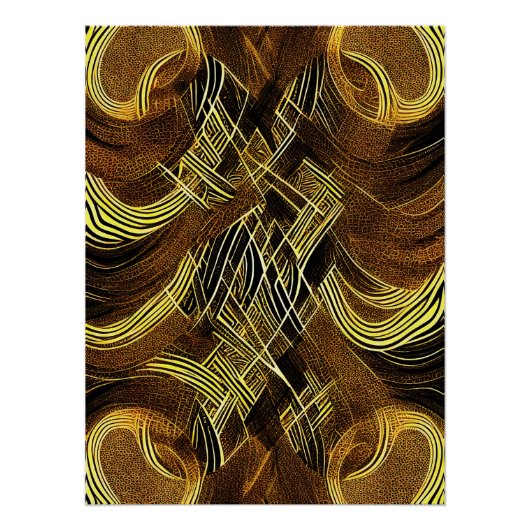 Eva 6 Abstraktes Design-Poster Poster (Vorderseite)