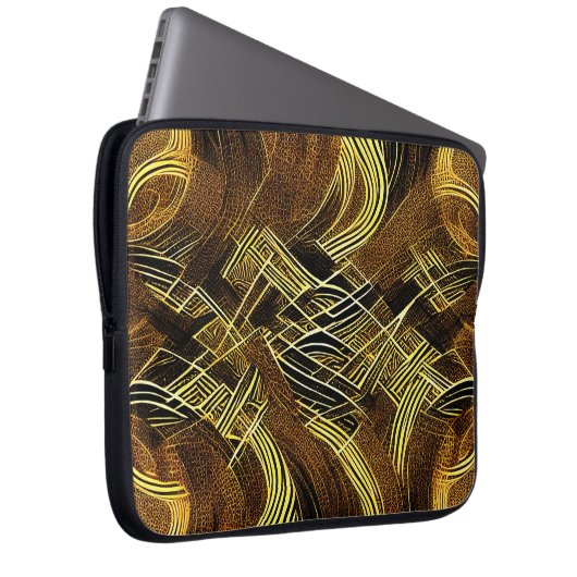 Eva 6 - Notebook-Gehäuse für abstrakte Gestaltung Laptopschutzhülle (Vorne Rechts)