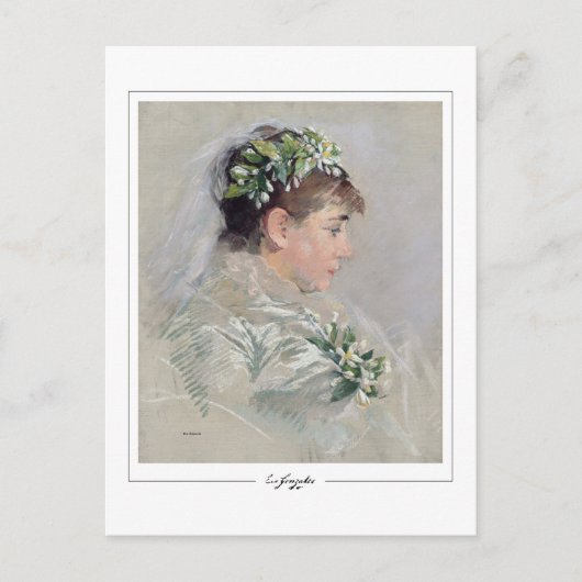 Eva Gonzalès #8 - Kunsthandwerkskarte Postkarte (Vorderseite)