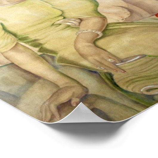 Eva Heramb - Gerda Wegener Poster (Ecke)