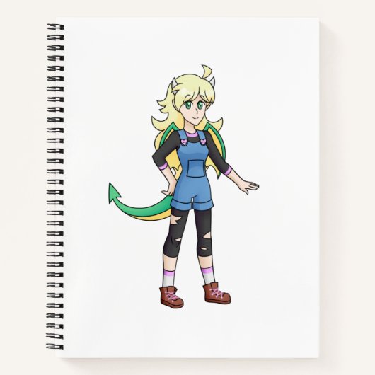 Eva Lightheart das Draconic Humanoid Notizbuch  (Vorderseite)