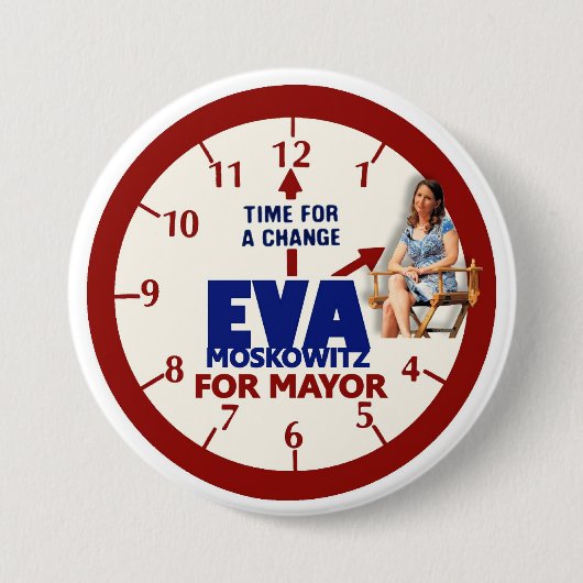 Eva Moskowitz für NYC Bürgermeister 2013 Button (Vorderseite)