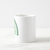 Eva Name Clover Boho Rainbow Kaffeetasse (Mittel)