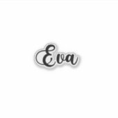 Eva Name - Handgeschriebene Kalligrafie Aufkleber (Vorderseite)