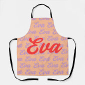 Eva Name Repetiermuster-Design Schürze (Vorderseite)